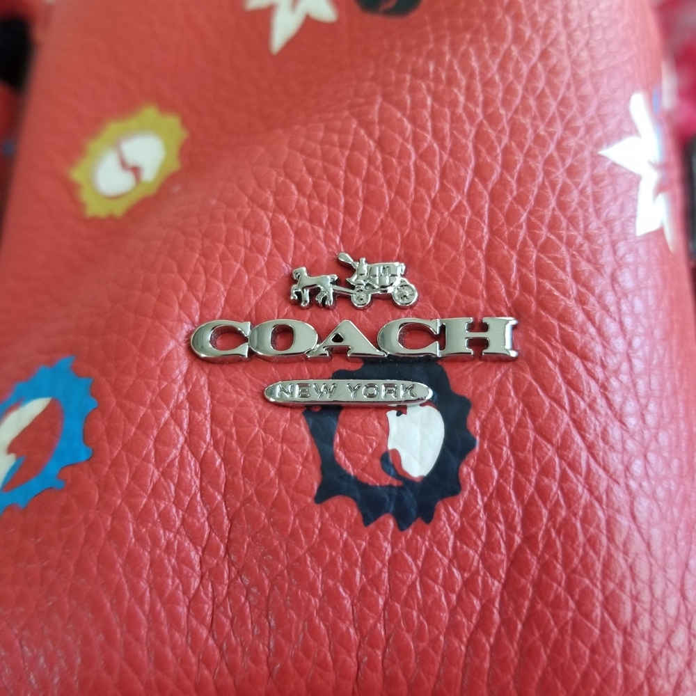 Coach Charlie Floral Leather Mini Backpack Rucksack - Picture 14 of 14